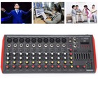 110v 12 Channel Usb Bluetooth Live Studio Audio Mixer Power Mixing Console Board