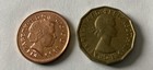 2 Uk Coins With The Port Gates One Penny And A Three Pence