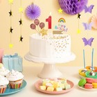 12-year-old Track-shaped Birthday Candles In Red And Gold  3d Cake Decoration 