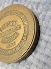Antique 4 Pound Scale Weight Crosby S G   V Co Brass Boston Pat d Mar 11 1884