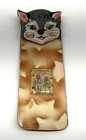 Vintage Pennsylvania Dutch Shartlesville Pa Souvenir Cat Snap Pencil Case