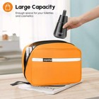 Waterproof Toiletry Bag With Hanging Hook Travel Makeup Organizer Orange