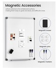 Magnetic White Board Kit For Wall 24  X 18   1 Dry Eraser   2 Multicolor Markers