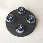 Set Of 4 - Tire Valve Stem Cap Set Bmw Classic Logo  Silver Caps Fit Most Models
