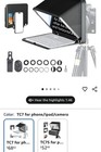 Lensgo 9 7    Teleprompter For Camera Ipad Tablet Smartphone W remote Control  App