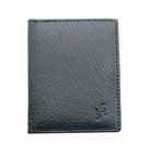 Rfid Gneuine Leather Ultra Slim Credit Cardholder Card Case Wallet 105-black