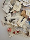 Huge Antique Vintage Lot Of Buttons Mop Celluloid Metal Rhinestone Glass 4  Lbs