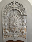 Antique Cast Iron Victorian Ornate Arch Top Fireplace Front Grate Summer Cover