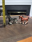 Vintage Porcelain Ceramic Collectible Horse Figurines  set Of 2  Made In Japan
