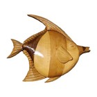 1960 s Carved Wood School Of Mcm Fish Handmade Wall Hanging Art Decor Wooden Set