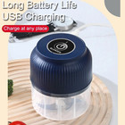 1pc 250ml Mini Electric Food Chopper Usb Rechargeable Garlic Vegetable Tool