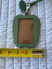 Coach Cr976 Green Apple Leather Id Badge Holder Lanyard Card Case