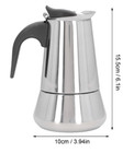 Espresso Coffee Maker   Stainless Steel Moka Pot   4 Cup - 200 Ml