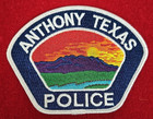 Anthony Texas Police Patch Lot Trade Stock 10 Police Patches Police Patch