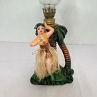 Vintage Rare 1940s 1950s Hula Girl Oil Lamp Nodder Bobble Head  Aloha Hawaiian