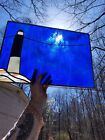  Vintage Stained Glass Lighthouse  Window Sun Catcher  19-1 2    13-3 4