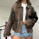 80s Oversize A2 Military Vintage Style Distressed Brown Real Leather Jacket