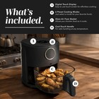 Cook With Color Air Fryer 1200w 4qt Black