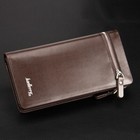 Men s Bifold Leather Zip Coin Long Wallet Multi Card Holder Purse Clutch Handbag