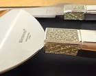 Waterford Lismore Diamond Silver Bridal Cake Knife   Server Wedding Set