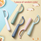 1 Pc Stainless Steel Vegetable Peeler With Non-slip Grip For Kitchen Use