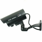 Ir Bullet Fake Dummy Surveillance Security Camera Cctv   Record Light - Black