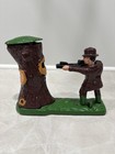 Hunter Cast Iron Mechanical Bank Bear Tree Vintage Collectible Working