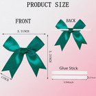50 Pcs Twist Tie Bows Satin Ribbon Bows 3 3 Inch Gift Wrap Bows Craft Bows For G