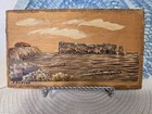 Beautiful Vintage Rare Wood Carved Wall Hanging plaque Signed By H  Nadeau 