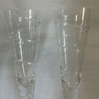 2 Crystal Legends Spiral Champagne Toasting Flutes Glasses Wedding