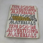 1974-75 Dodge Dealer Advertising Materials Binder Price Order Guides Mopar