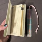 Ralph Lauren Address Book   Bookmark Gift Set Pink Aqua Pastel Plaid Cotton  nib
