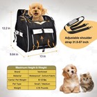 Dog Bike Basket  Foldable Pet Bike Carrier Backpack With Safety Strap  Waterp   