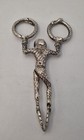 Antique Pair Hallmarked Sterling Silver Harlequin Silver Sugar Tongs Nips  55g 