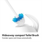 Softworks Compact Toilet Brush And Canister Set  White