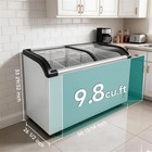 Curved Top Display Freezer    With 4 Removable Baskets  Led Lighting  Mobile