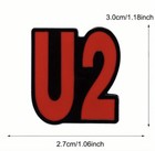 U2 Band Logo Black And Red Enamel Pin