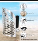 Sand Scoop Stainless Steel Heavy Duty Metal Detecting Tool Beach Sifting Shovel