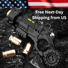 Fidget Toy Gun Mini Launcher     Metal Stress Relief Edc   Spinner Ring