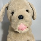 Vintage Avanti Baby Animals Plush Dog Beige With Gold Eyes 10 5  Applause 1986