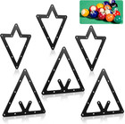 Pool Ball Rack Set  Magic Film Sheets For 8  9  10 Ball Games  Black  6 Pack
