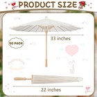 33 Inches Paper Umbrellas White Paper Parasol Umbrella Large Chinese Japanese   