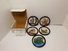 Vtg Coaster Set Gessner Products Nip Very Cute Wild Animals W box And Care Inst 