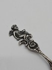 Vintage Hallmarked R sterling Silver Mini Cherub Salt Spoon