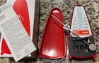 Wittner Taktell Piccolo Metronome Red Series 830 Germany No Key New Open Box