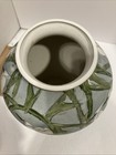 Vintage Chinese Art Pottery Ceramic Vase Hand Painted Water Birds