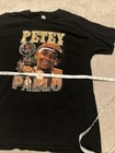 Vintage Rare Petey Pablo Hip Hop Rap Black Heavy Cotton T Shirt Large Vtg Y2k