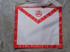 Dual Chapter Council York Rites Triple Tau Cloth Apron Masonic Purple Red New 