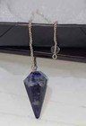 Natural Sodalite Pendulum Healing Crystal Dowsing Divination Reiki Meditation