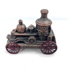 Lot Of 3 Vintage Banthrico Steam Train  Chevy  Oldsmobile Metal Coin Banks